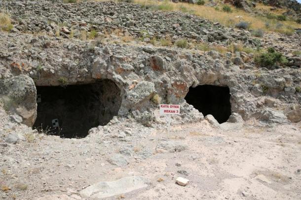 Rock-hewn cisterns unearthed at Geval Castle, Turkey.