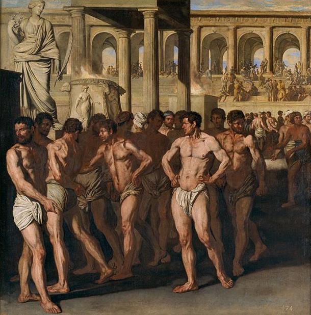 ‘Roman athletes’ (circa 1640) by Aniello Falcone. (Public Domain)