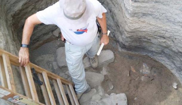 A Roman bathhouse with mosaic fragments. (Image: Zachary Wong)