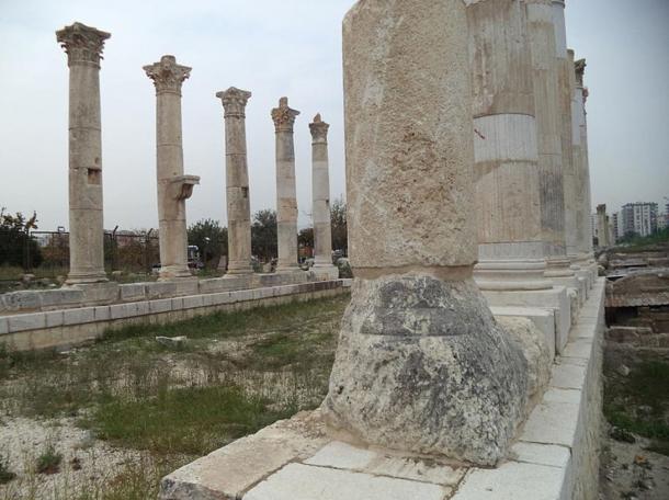 Many of the 200 Roman-era pillars at Soli Pompeipolis are still standing.