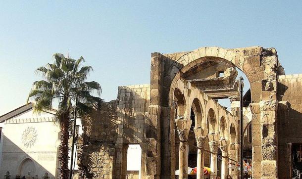 The ruins of Damascus’ Roman temple of Jupiter.