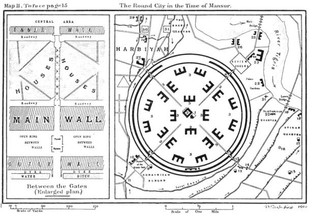 The Round City of Baghdad in the time of Caliph al-Mansur