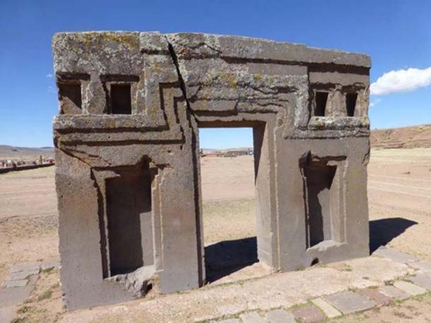Ruins at Tiwanaku, Bolivia.