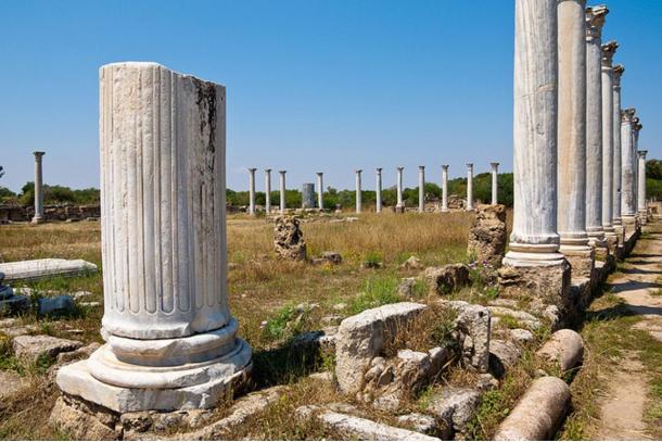 Ruins of the ancient city of Salamis, Cyprus.