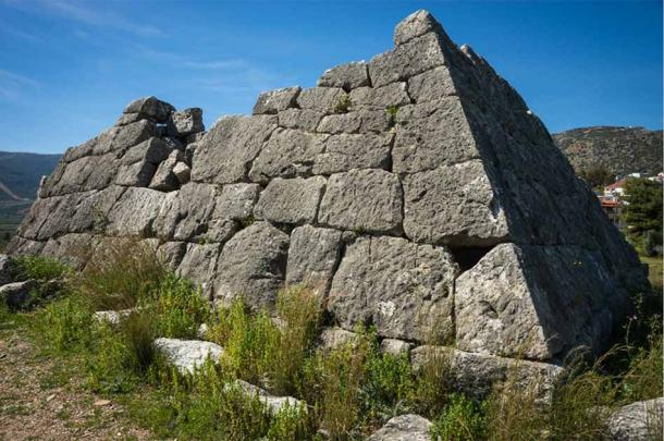 Ruins of Pyramid of Hellinikon near Kefalari on Peloponnese in Greece. (siete_vidas1/Adobe stock)