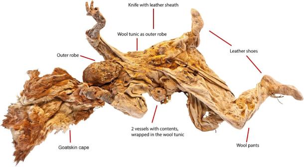 Saltman 4 and his most important equipment. Photo: K. Stange, AVTention Marienheide; Graphic: Th. Stöllner 