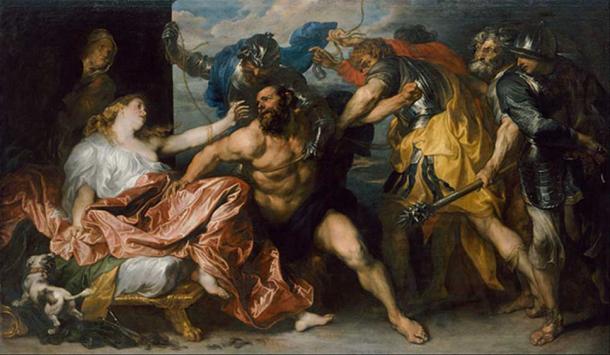 Samson and Delilah by Anthony van Dyck, circa 1628-1630. (Public Domain)