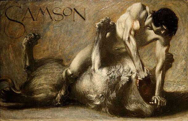 Samson by Franz von Stuck, 1891. (CC BY-SA 4.0)