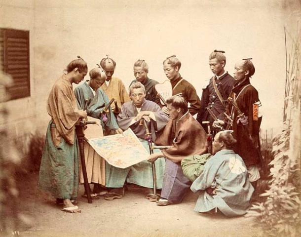 Samurai del clan Shimazu. (Dominio publico)