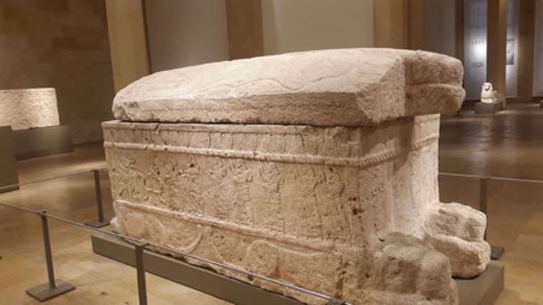 Sarcophagus of Ahiram with Phoenician writing. (Emnamizouni / CC BY-SA 4.0)