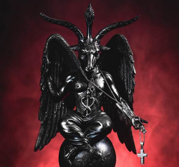 In 2015 the Satanic Temple erected a bronze sculpture depicting Baphomet in Detroit, Michigan: a humanoid, winged, goat-headed symbol of the occult. (alessandro / Adobe Stock)