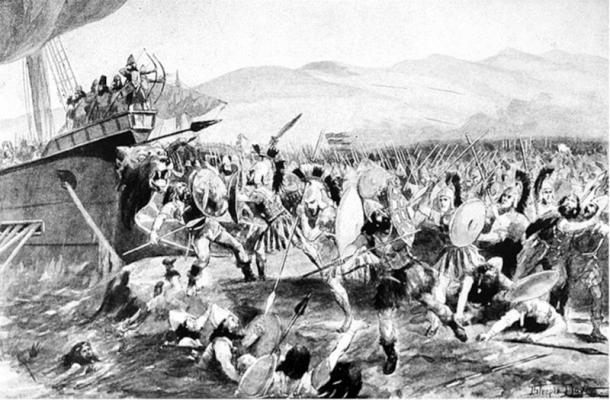 Scene of the Battle of Marathon 
