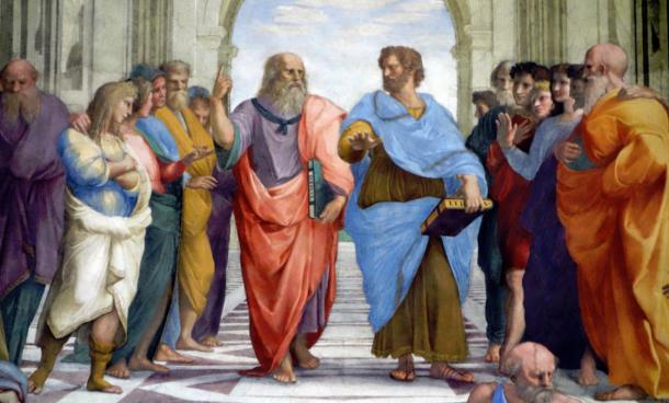 Raphael, School of Athens, fresco, 1509-1511 (Stanza della Segnatura, Papal Palace, Vatican)