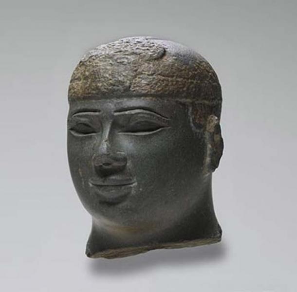 Sculpture depicting the head of a Kushite Ruler, ca. 716-702 BC.