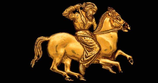 Scythians of the 9th-4th centuries BC are famous for their gold work and horsemanship. Scythian gold plaque depicting a Scythian rider with a spear. (Public domain)