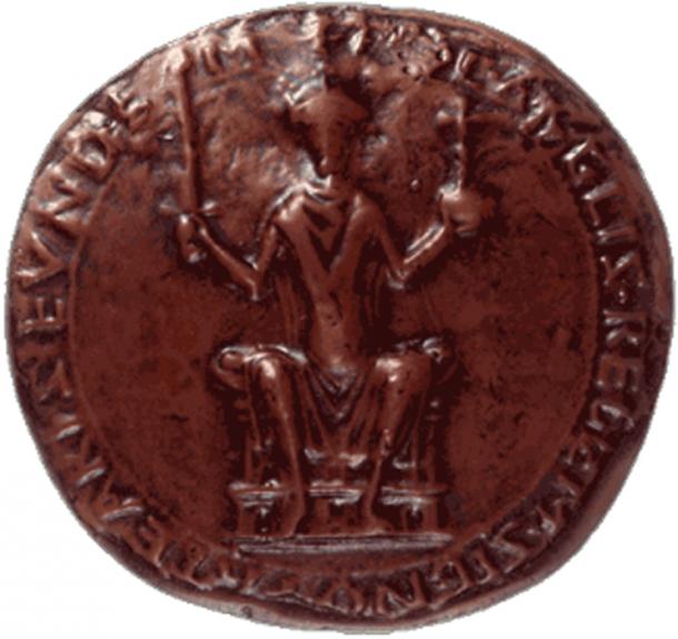 Seal of William Duke of Normandy as King of England. (The National Archives)