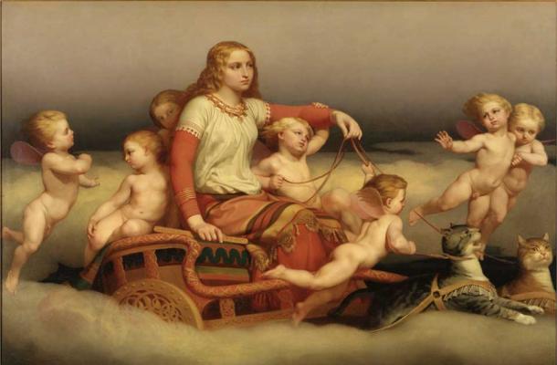 Freja Seeking her Husband by Nils Blommér. (Public domain)