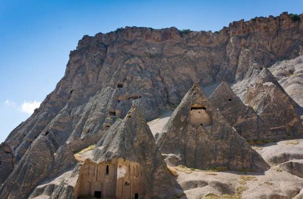 Selime and Ihlara valley in Cappadocia, Anatolia, Turkey