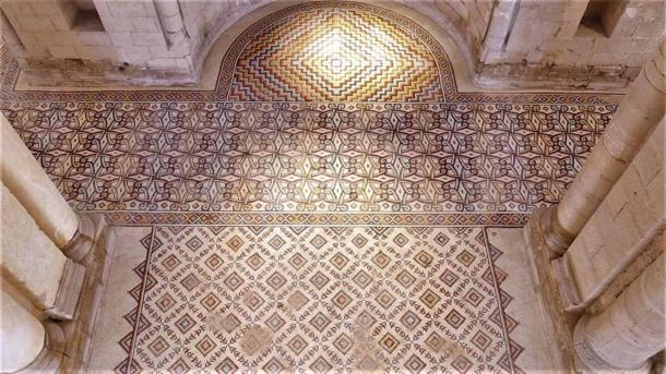 Several of the many geometric mosaics in Hisham’s Palace, giving us new insight into early Islamic art (Ministry of Tourism and Antiquities, Palestine)