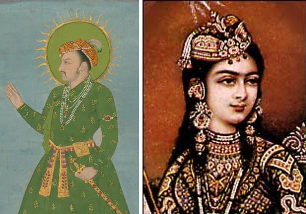 Portraits of Shah Jahan’s parents: Jahangir and Taj Bibi Bilqis Makani 