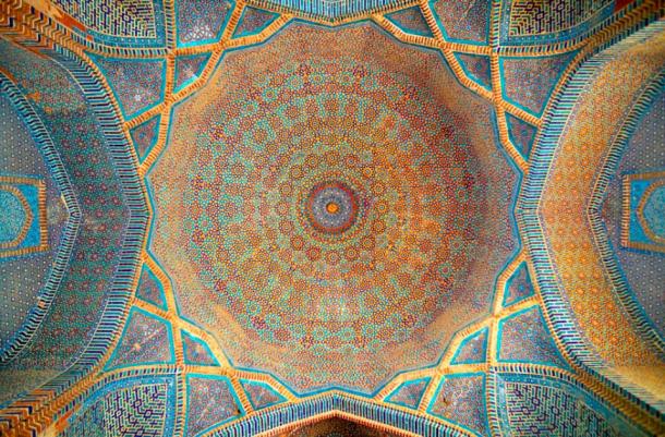 The Shah Jahan Mosque is a mosque located in Thatta, Pakistan. It was built in the 17th century during the reign of Mughal Emperor Shah Jahan, who is also known for building the Taj Mahal in India. The mosque is known for its beautiful architecture, including intricate tile work and geometric patterns, and it continues to be an important site for the local Muslim community. The mosque is also a UNESCO World Heritage Site. Source: Farooq / Adobe Stock