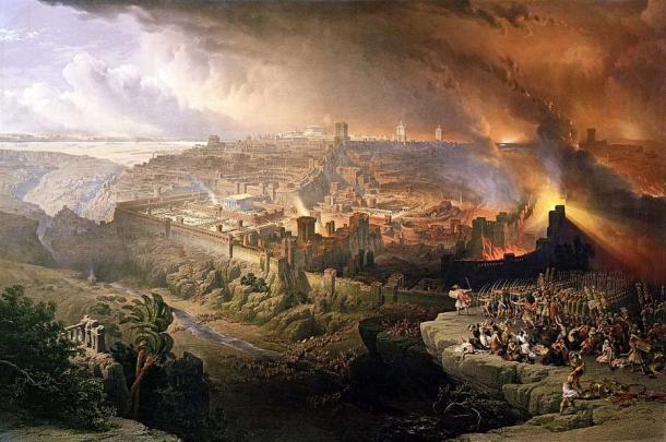 El asedio y destrucción de Jerusalén por los romanos bajo el mando de Tito. (Dominio publico)