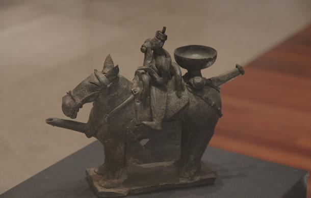 Silla Kingdom Pottery of horse and rider