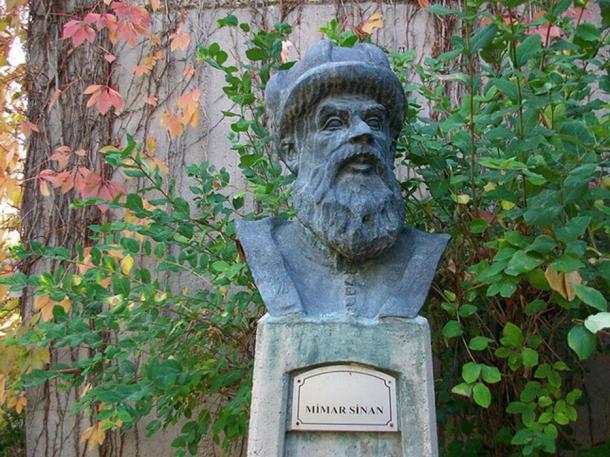 Mimar Sinan bust in Ankara, Turkey. 