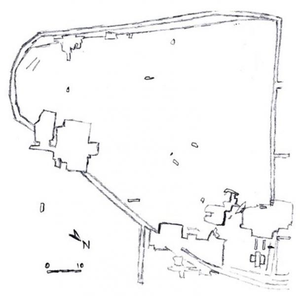 Mapa del sitio de Dolni Vestonice 1 y 2