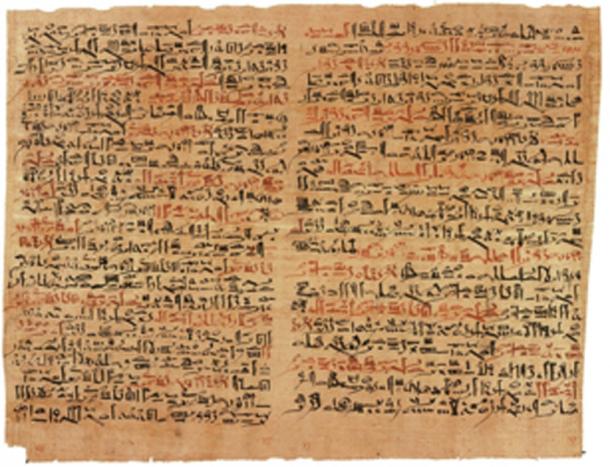 Some of the ancient papyrus have colored ink. (Jeff Dahl / Public Domain)