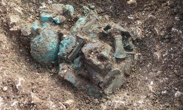 Some of the artifacts found in the Driffield hoard.