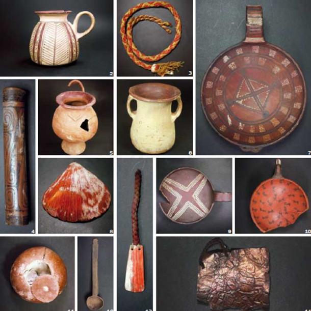 Some of the grave goods placed with the Incan mummies. (Museo Regional de Iquique)