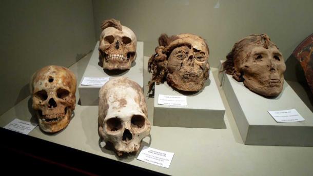 Some of the mummified heads found at Cahuachi (Marie Thérèse Hébert & Jean Robert Thibault / CC BY SA 2.0)