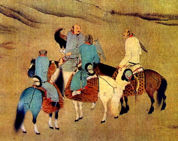 FIG 1.4. Song Dynasty Khitan eagle hunters, AD 960 