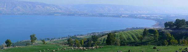 South end of the Sea of Galilee, near Tiberias. Image: Zachi Evenor