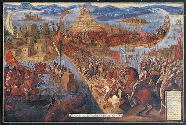 The Spanish invade Tenochtitlan, Spanish conquest of the Aztec Empire 