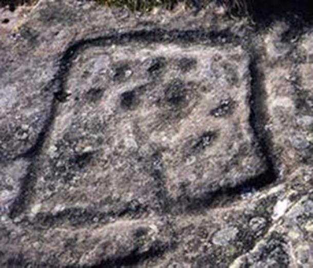 Square shaped rock art from north Northumberland. (Author provided)
