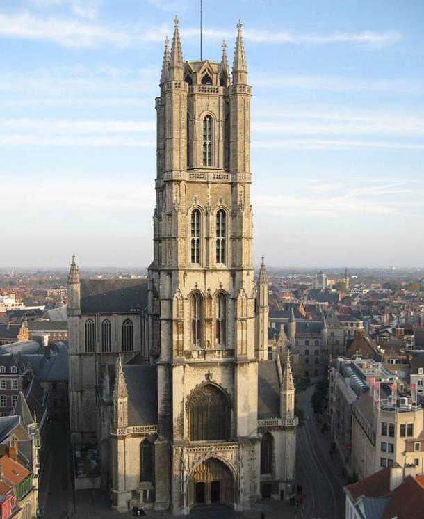 St. Bavo’s Cathedral where the bone walls were discovered