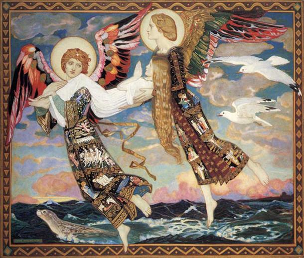 “St. Bride,” a 1913 painting by John Duncan