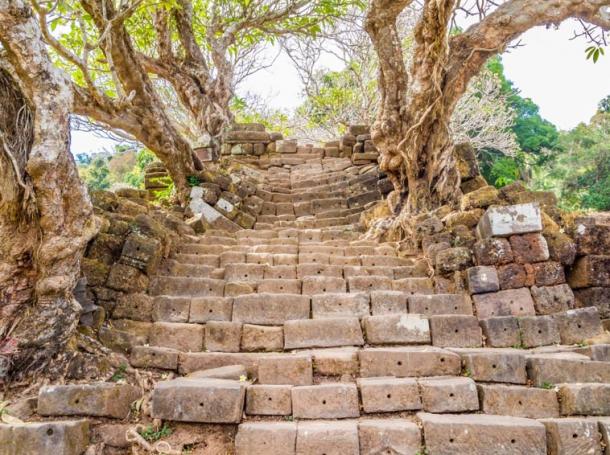 Stairway to Vat Phou, Laos