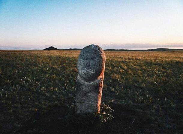 Statue, Arkaim, Russia