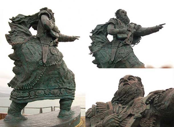 Statue of Brendan at Fenit Harbour.