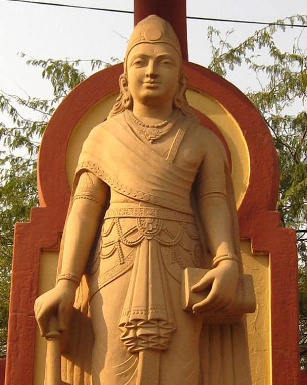 Statue of Chandragupta Maurya, the first ruler of the Mauryan Empire and Ashoka’s grandfather.