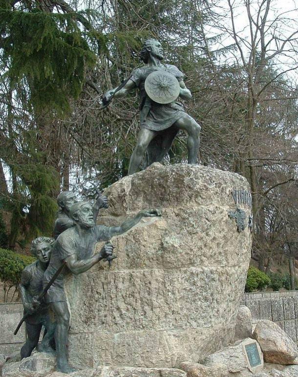 Statue of Viriatus (Viriato), the Lusitanian leader during the Lusitanian War 