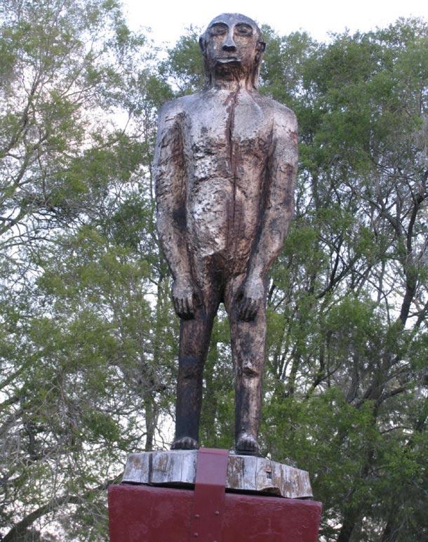 Statue of a Yowie, Kilcoy, Queensland, Australia