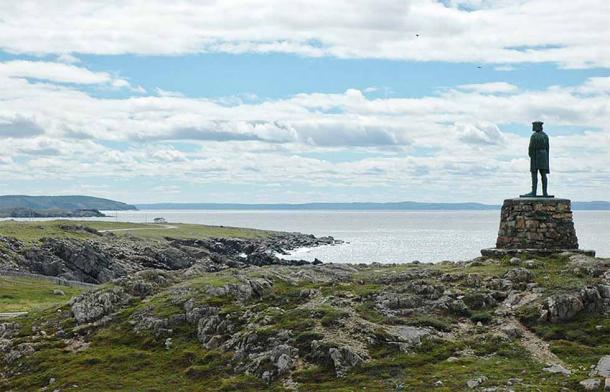 Statue of John Cabot gazing across Bonavista Bay from Cape Bonavista, the place where, according to tradition, he first sighted land on the northeast coast of the island of Newfoundland. (Evan T. Jones / CC BY-SA 4.0)