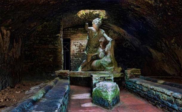 Statue of the god Mithras killing a bull in the thermal’s mithraeum in archaeological excavations of Ostia Antica – Rome. (Equatore /Adobe Stock)