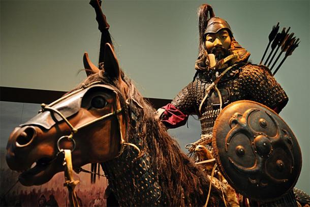 Statue of Genghis Khan, the emperor that ordered many genocides, on horseback in battle. (William Cho / CC BY-SA 2.0)