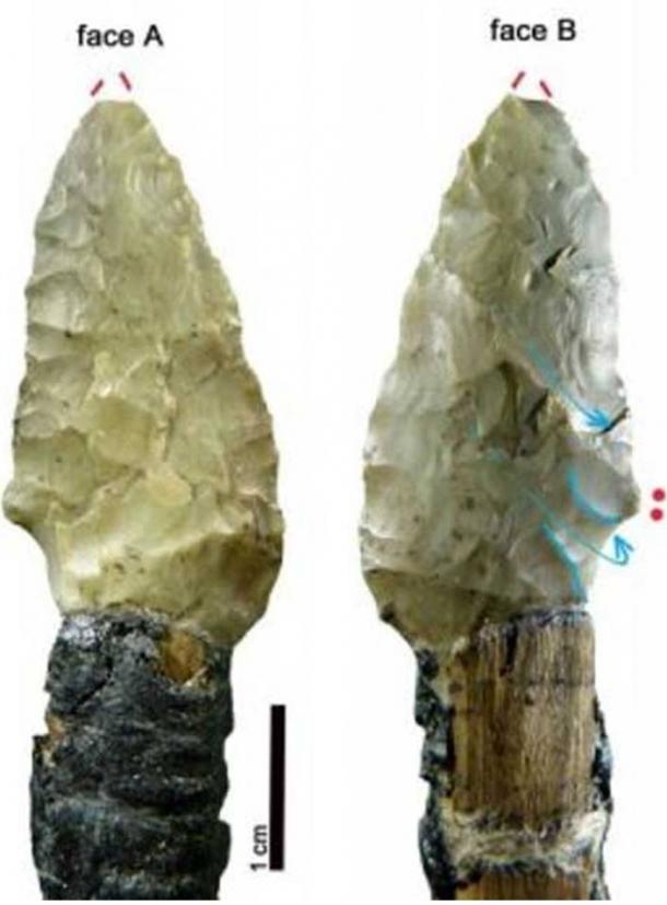 Stone arrow heads found with Ötzi’s body