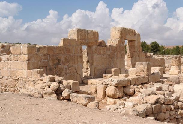 Stone entrance and wall of ruined synagogue in the ancient city Samaria, home of the Samaritans. (slavapolo / Adobe)